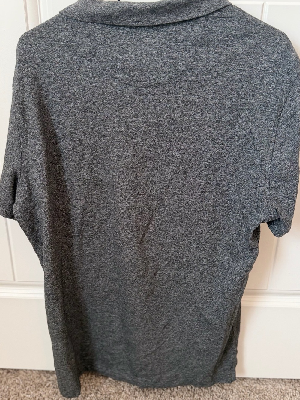 Jos. A. Bank Heather Charcoal Short-Sleeve Polo - Picture 3 of 3